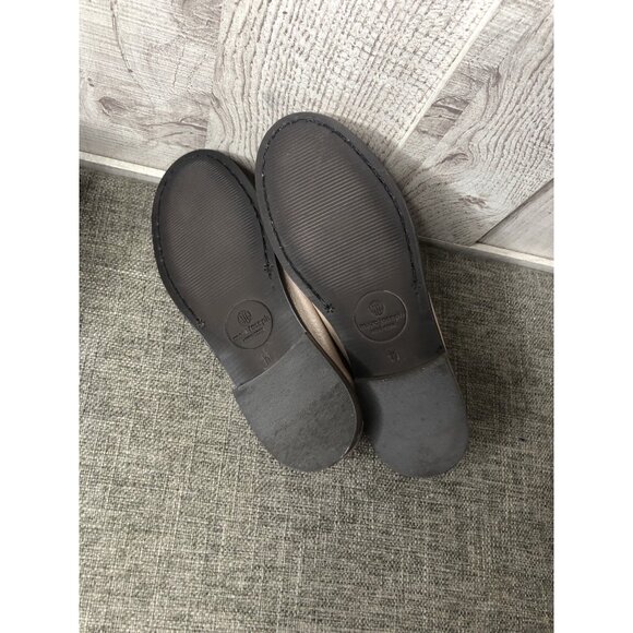 Marc Joseph New York Girls Shoes Size 11 Pink Rose Glimmer Leather Loafers - Picture 6 of 8